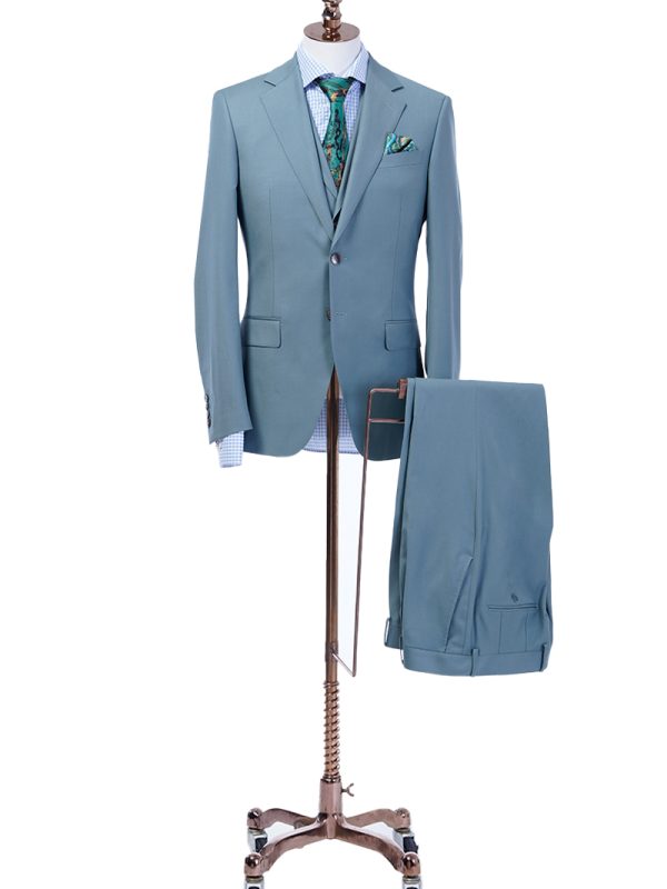 Traje tres piezas fused canvas