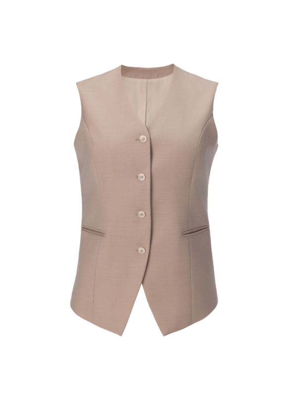 Chaleco 4 botones con bolsas