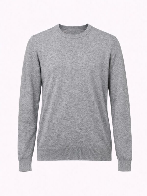 Jersey Gris de Cuello Redondo