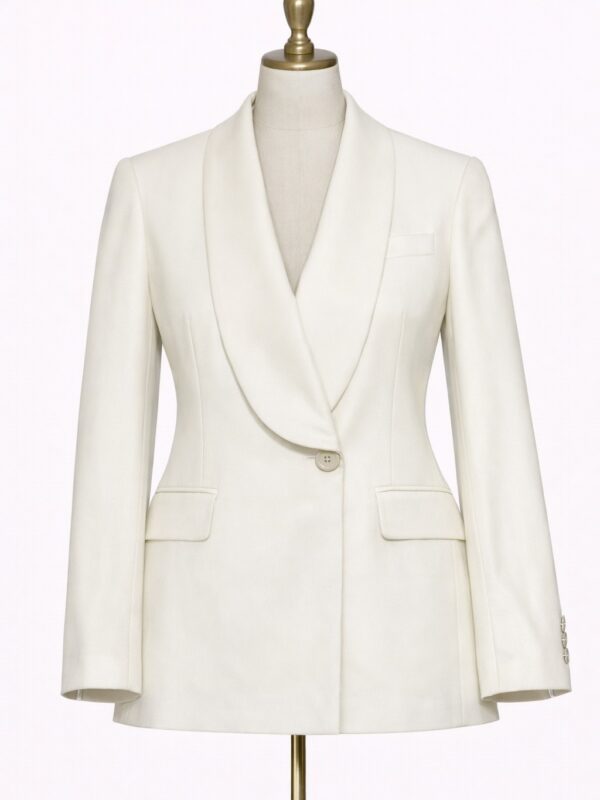 Mujer Blazer Crema