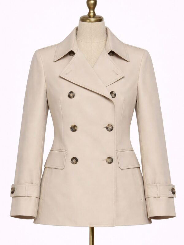 Mujer Chaqueta Cruzada color arena