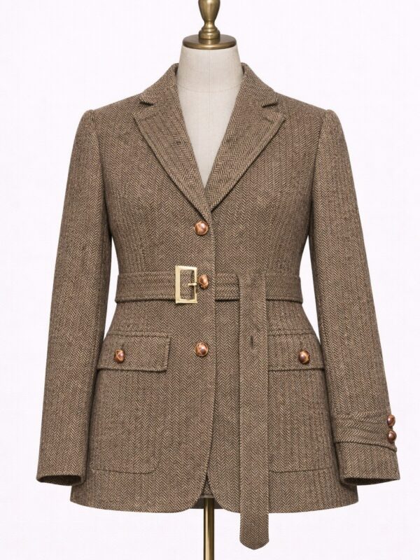 Mujer Chaqueta Safari de lana