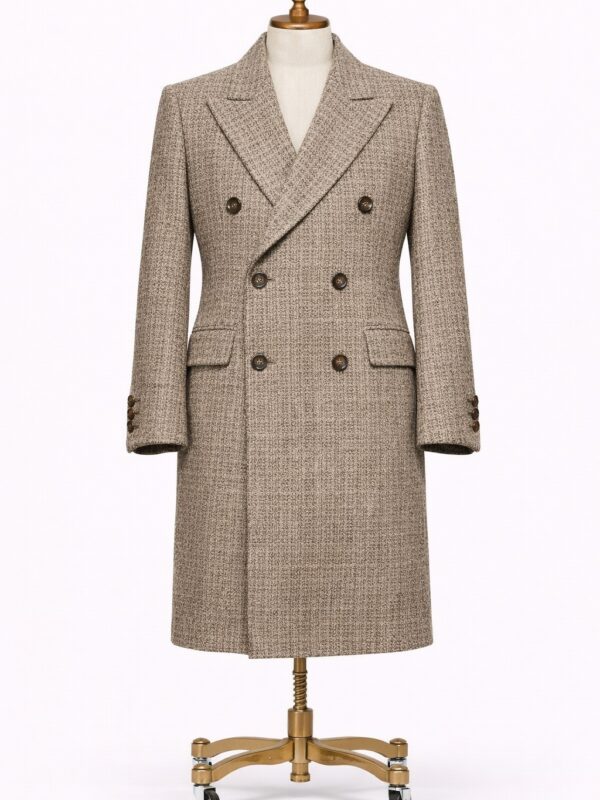 Mujer Gabardina Cruzada Lana