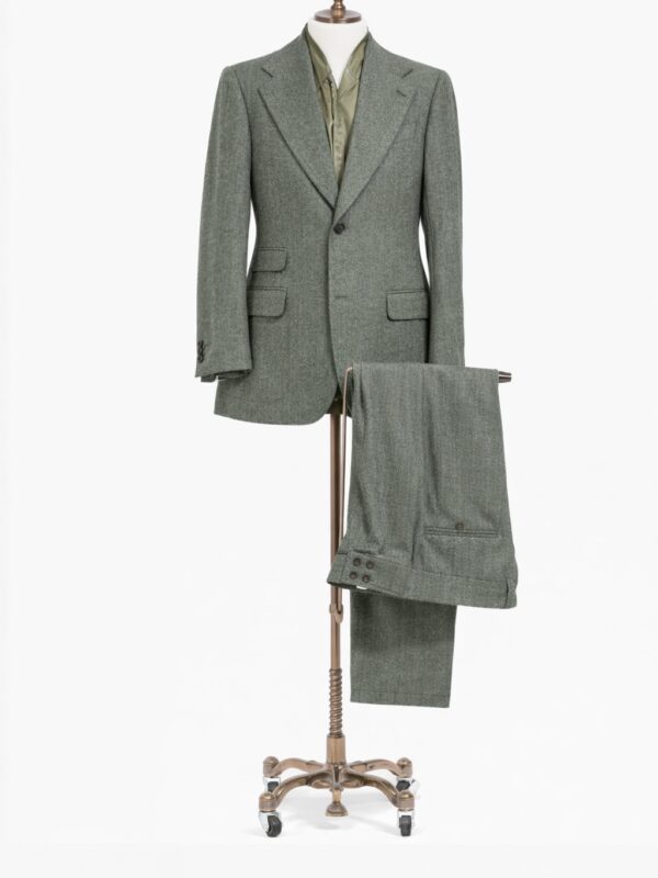 Traje de Lana Verde Oliva