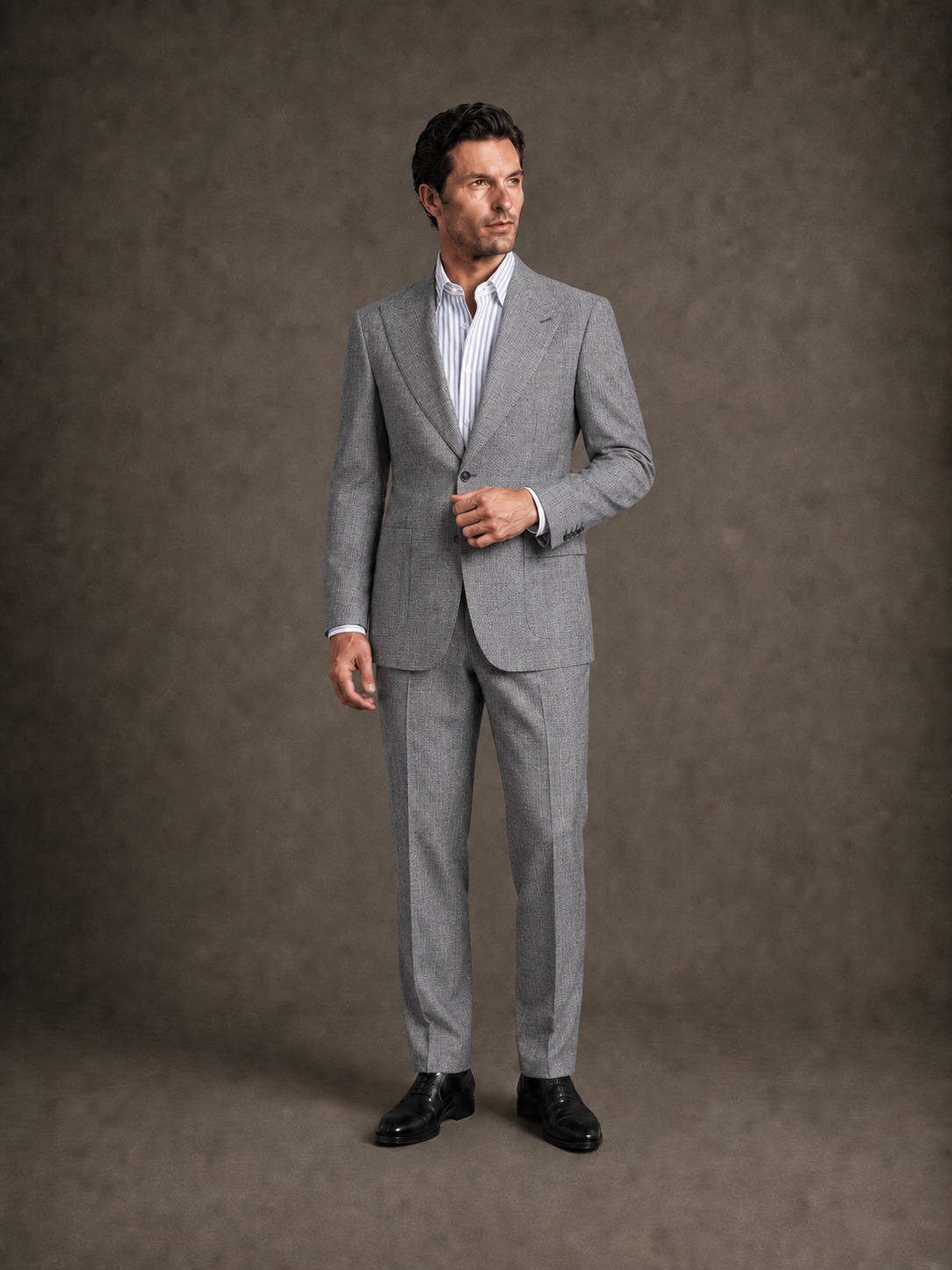 Traje dos piezas fused canvas