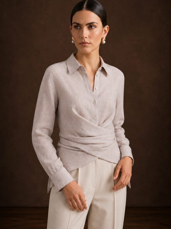 Blusa envolvente