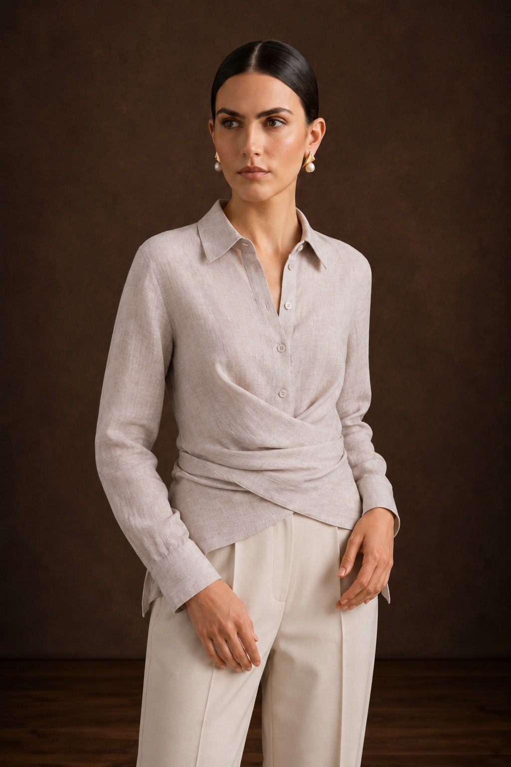 Blusa envolvente