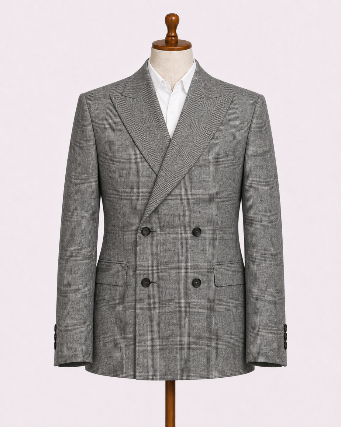 Blazer Cruzado Príncipe de Gales Gris - Image 2