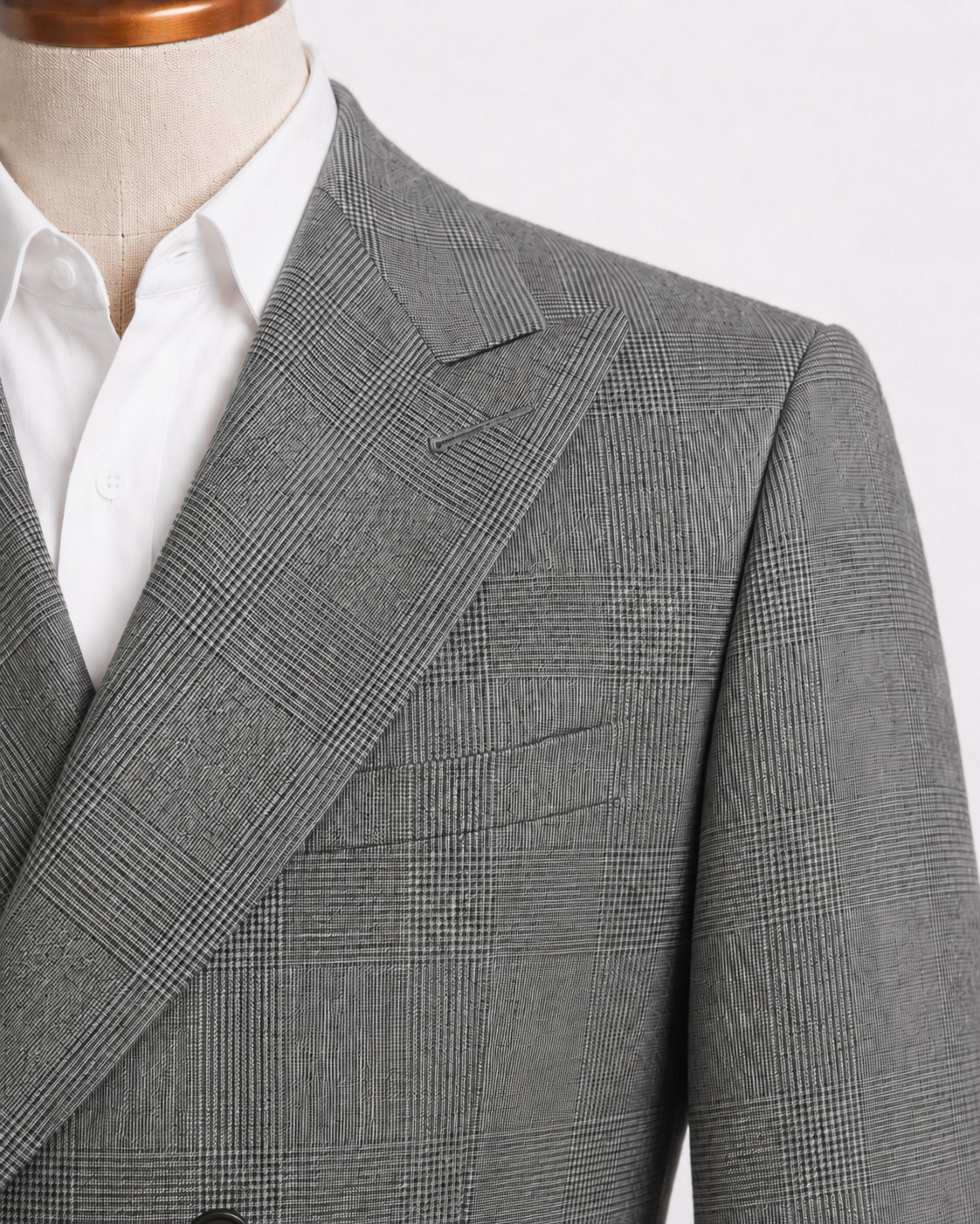 Blazer Cruzado Príncipe de Gales Gris - Image 3