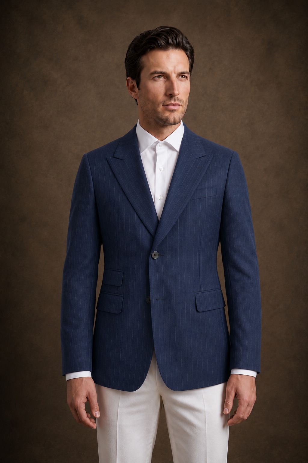 Blazer Azul Marino Raya Diplomática Stretch