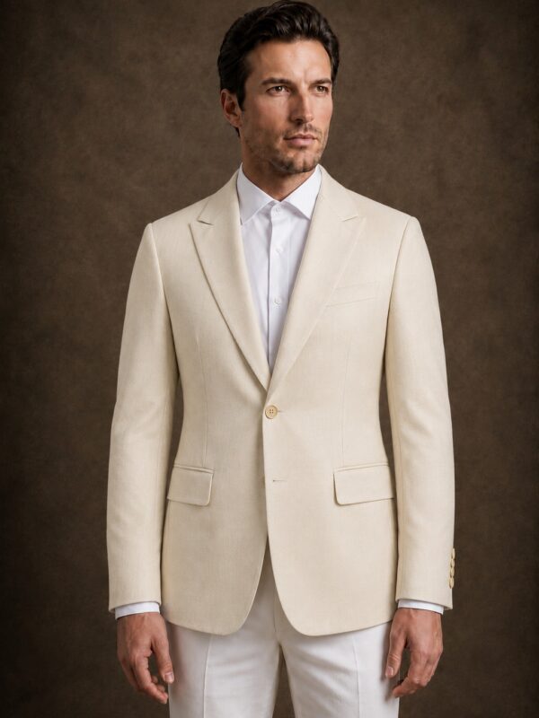 Blazer Off-White de Lana