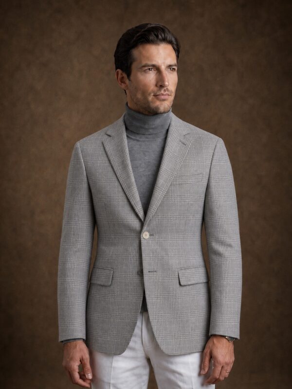Blazer Príncipe de Gales Azul
