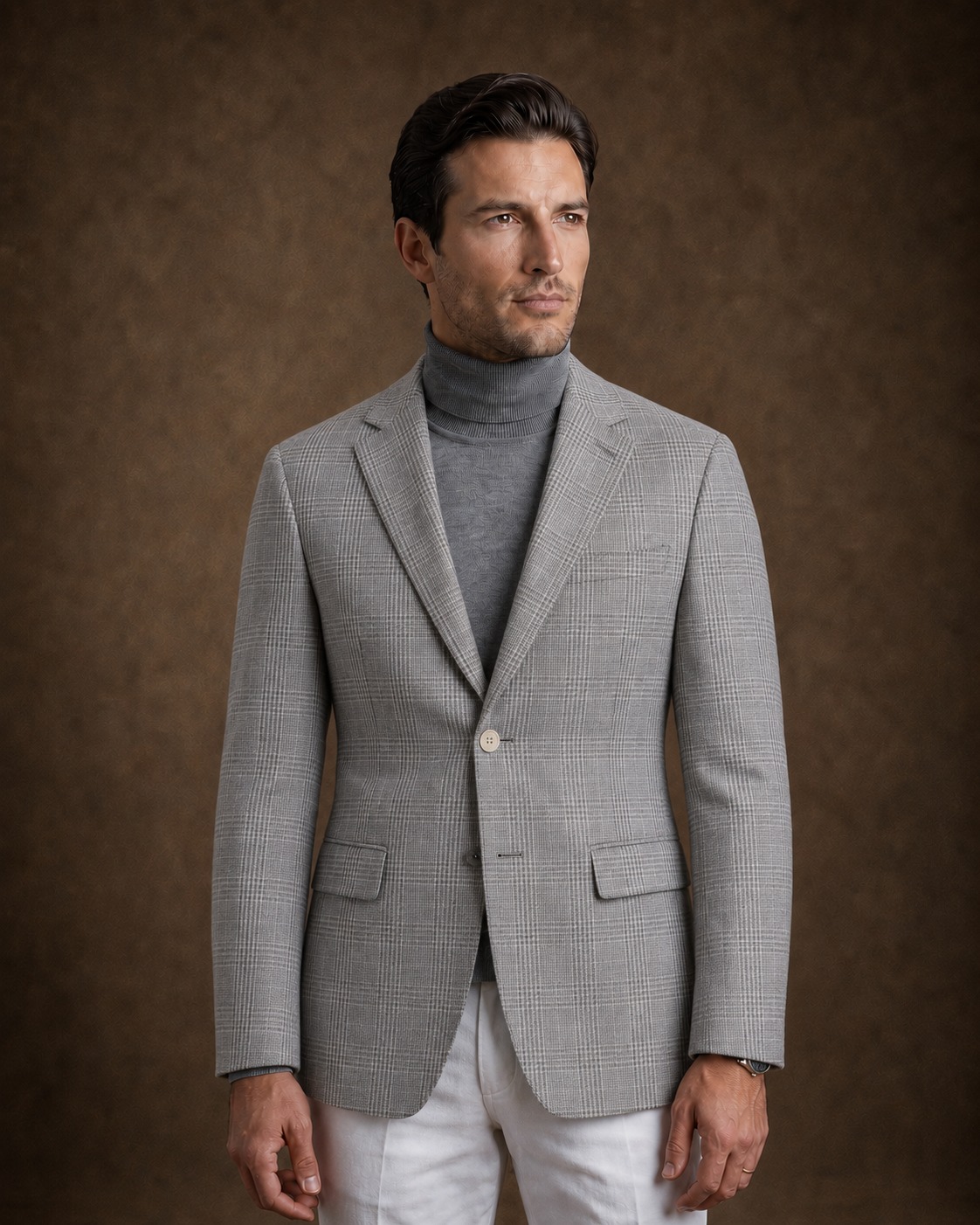 Blazer Príncipe de Gales Azul