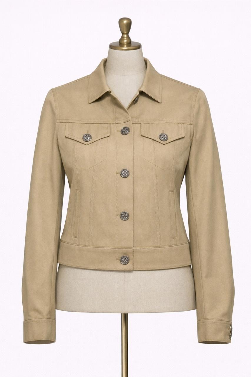 Chamarra Denim Beige Élan - Image 2